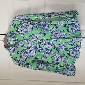 J Crew floral button up PM